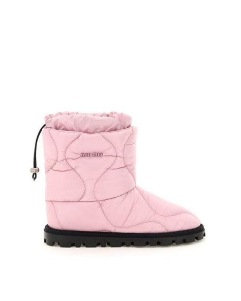 miu miu padded nylon boots
